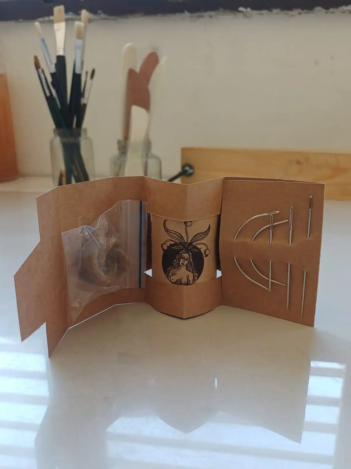 Set de hilo y agujas para encuadernar